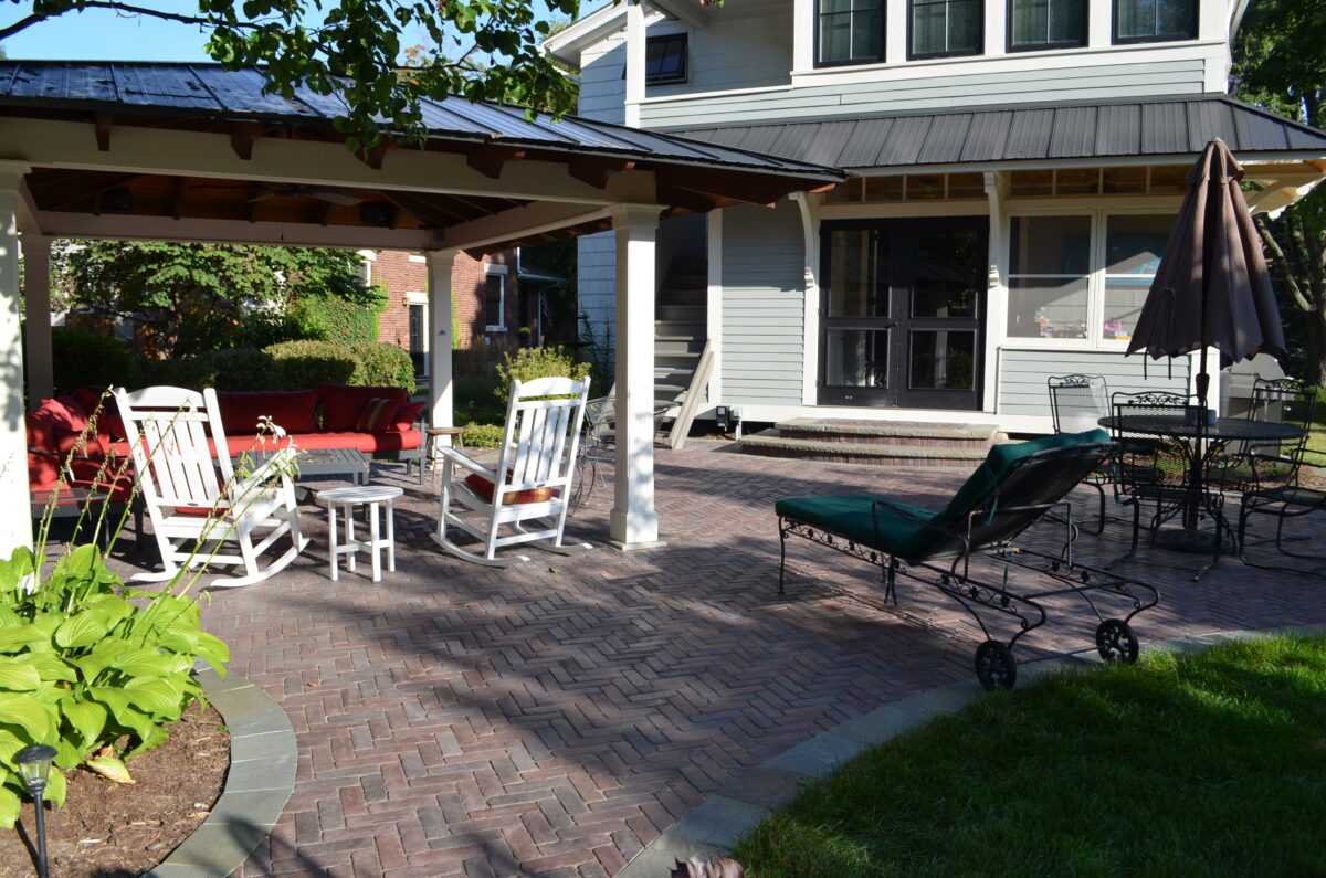 wood pergola