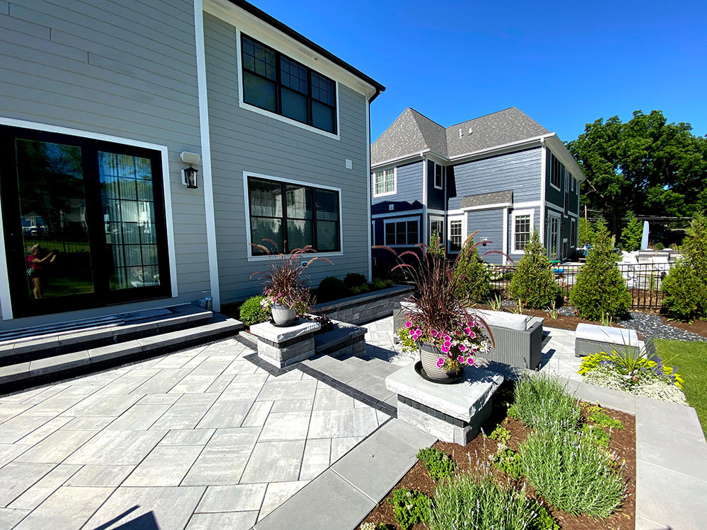 Paver Patio in backyard